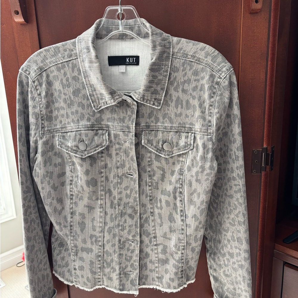 Kut from the Kloth Women's Gray Denim Jacket